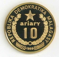 Madagaskar: 1988, 10 A. WWF - Mehmenibis, mit Zertifikat, PP