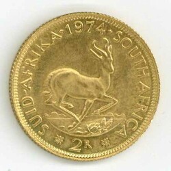 Südafrika: 1974, 2 Rand van Riebeeck, vz/st.Automatically generated ...
