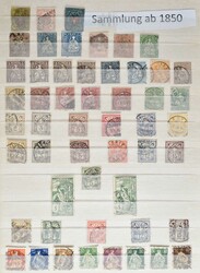 Ca. 1850 - 1980, Dublettenbestand im großen Einsteckbuch beginnend ...