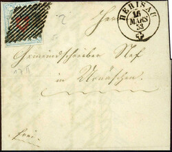 5 Rp. Rayon I. 1851, in Type II. (ohne Kreuzeinfassung), farbfrisch ...