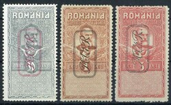 Fiskalmarken im Satz 1917, Mi.-Nr. V. tadellos postfrisch, die ...