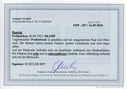 100 Tsd. Mark Großes Staatswappen 1923, als Probedruck in graublau, ...