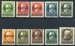 5 Pf. bis 1 Mark Bayern-Aufdruckmarken 1920, tadellos postfrisch, Mi ...