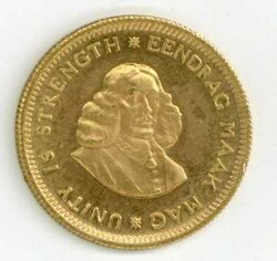 Südafrika: 1972, 1 Rand van Riebeeck, kl. Randkerbe, vz/st ...