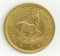 Südafrika: 1972, 1 Rand van Riebeeck, kl. Randkerbe, vz/st ...