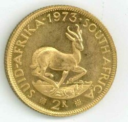 Südafrika: 1973, 2 Rand van Riebeeck, f.st.Automatically generated ...