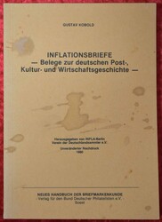 Kobold, Gustav: 'Inflationsbriefe - Belege zur Deutschen Post-, ...