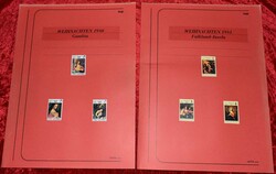 Weihnachten: ungewöhnl. Partie von Briefmarken-Entwürfen nur ...