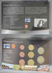 Kursmünzensätze: Kollektion im Ringbuch beginnend mit fünf vers. ...