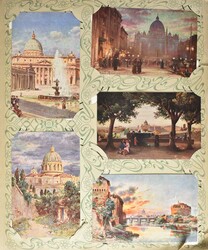 Italien: ursprüngl. Kollektion im alten Jugendstil-Album (leichte ...