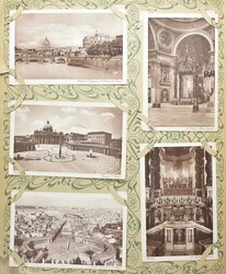 Italien: ursprüngl. Kollektion im alten Jugendstil-Album (leichte ...