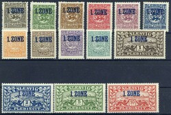 Aufdruckmarken-Satz 1920, tadellos postfrisch, Kabinett. M€ 180 ...
