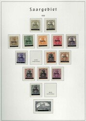 1920 - 1959, teils ungebrauchte, teils postfrische Kollektion auf ...