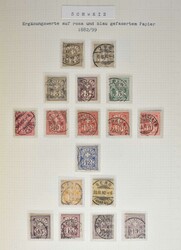 1882 - 2013, postfrischer Sammlungsteil teils auf Blanko-, teils auf ...