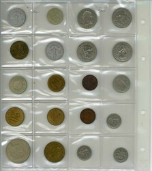 Alle Welt: Partie auf Folienseiten in einer Schachtel, nahezu ...