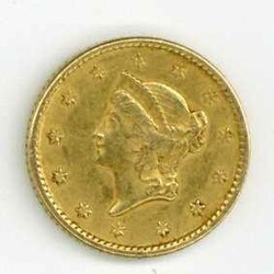 USA: 1850, 1 Dollar Frauenkopf (Type 1), kl. Randfehler, gutes ss ...