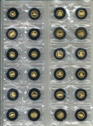 Die kleinsten Goldmünzen der Welt: Partie von 33 ...