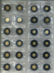 Die kleinsten Goldmünzen der Welt: Partie von 33 ...