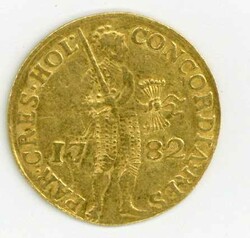 Niederlande: 1782, Dukat, vs. stehender Ritter, rs. Inschrift, leicht ...