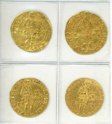 Niederlande: 1596 - 1805, Lot von vier Ritter-Dukaten der Jahrgänge ...