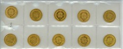 Schweiz: 1883 - 1896 (ex), 20 Fr. Helvetia, Lot von zehn Exemplaren ...