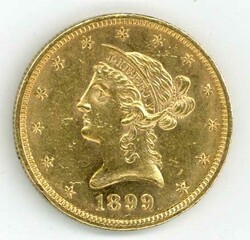 USA: 1899, 10 Dollar, Frauenkopf, Rf. und kl. Kr., ss.Automatically ...