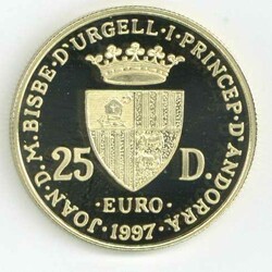 Andorra: 1997, 25 D. Römische Verträge, gekapselt, PP.Automatically ...