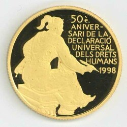 Andorra: 1998, 25 D. Menschenrechte, gekapselt, PP.Automatically ...