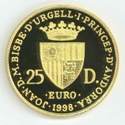 Andorra: 1998, 25 D. Menschenrechte, gekapselt, PP.Automatically ...