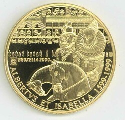 Belgien: 1999, 5000 Fr. Europäische Kulturhauptstadt, gekapselt, PP.