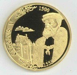 Belgien: 2000, 5000 Fr. Charles V., gekapselt, PP-.