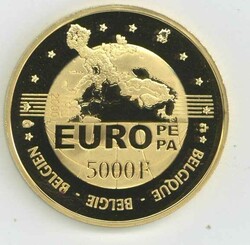 Belgien: 2000, 5000 Fr. Charles V., gekapselt, PP-.