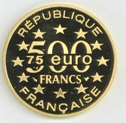 Frankreich: 1996, 500 Fr. Amsterdam, gekapselt, mit Zertifikat im ...