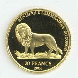 Kongo: 2006, 20 Fr. FIFA, gekapselt, PP.Automatically generated ...