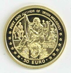 Isle of Man: 1997, 50 Euro Harfenspieler, gekapselt, PP.Automatically ...