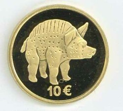 Luxemburg: 2006, 10 Euro Wildschwein, gekapselt, PP.
