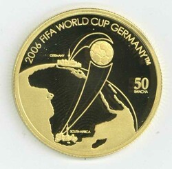 Malawi: 2006, 50 Kwacha Fußball-Weltmeisterschaft, gekapselt, PP ...