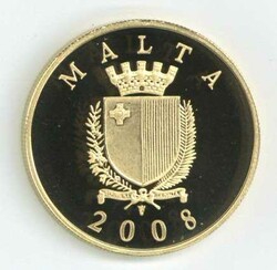 Malta: 2008, 50 Euro Gasthaus in Castille, gekapselt, PP ...