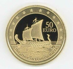 Malta: 2011, 50 Euro Phönizisches Boot, gekapselt, PP.Automatically ...