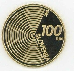 Slowenien: 2009, 100 Euro Edvard Rusjan, gekapselt, PP.Automatically ...