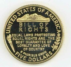 USA: 1993, 5 Dollar Madison (KM 242.), gekapselt, PP.Automatically ...