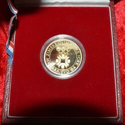 Jugoslawien: 1984, 5000 Din. Olympische Winterspiele Sarajevo, der ...