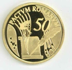 Belgien: 2007, 50 Euro Römische Verträge, gekapselt, mit Zertifikat ...