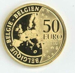 Belgien: 2007, 50 Euro Römische Verträge, gekapselt, mit Zertifikat ...