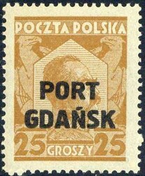 25 Gr. Aufdruckmarke 1928, in a.-Farbe, tadellos postfrisch, sig., ...