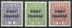 Aufdruckmarken-Satz 1934, tadellos postfrisch, gepr. Kalinowski bzw. ...