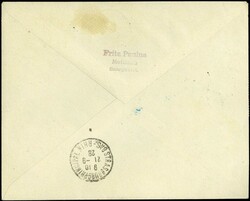 Flugpostmarken-Satz 1928, mit ZF waager. Paar Mi.-Nr. 108. auf R ...