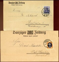 1920 - 1940, Partie von 15 Briefen/Briefvorderseiten ab Mi.-Nr. 4. ...