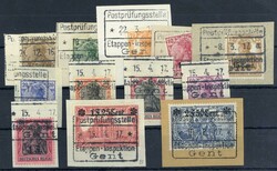 Aufdruckmarken-Satz 1916, jew. sauber mit erstem Stpl. der ...