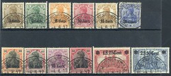 Aufdruckmarken-Satz 1916, jew. sauber, einheitl. gest. ...